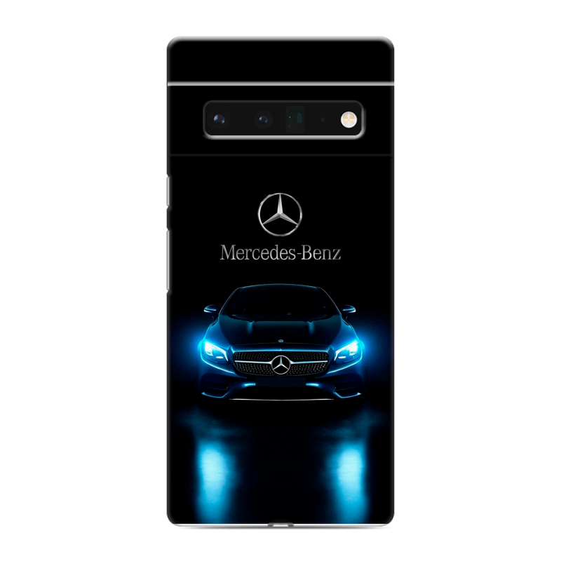 Силиконовый противоударный чехол на Google Pixel 6 Pro с принтом Mercedes Мерседес Силиконовый противоударный чехол на Google Pixel 6 Pro с принтом Mercedes Мерседес