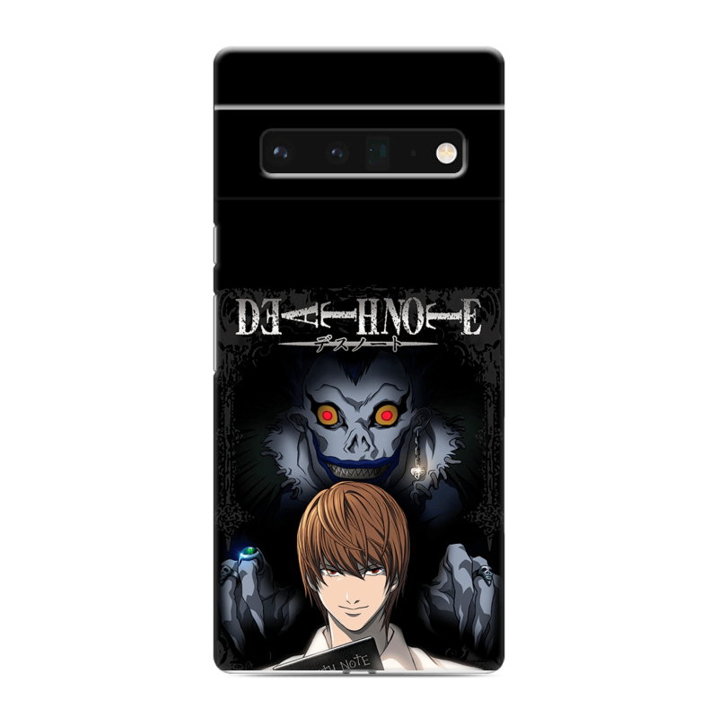 Силиконовый противоударный чехол на Google Pixel 6 Pro с принтом Death note Тетрадь смерти Силиконовый противоударный чехол на Google Pixel 6 Pro с принтом Death note Тетрадь смерти