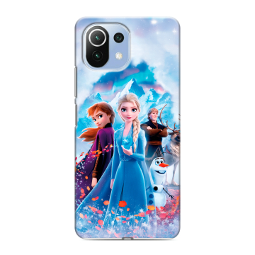 Силиконовый чехол на Xiaomi 11 Lite 5G NE с принтом Холодное сердце Frozen