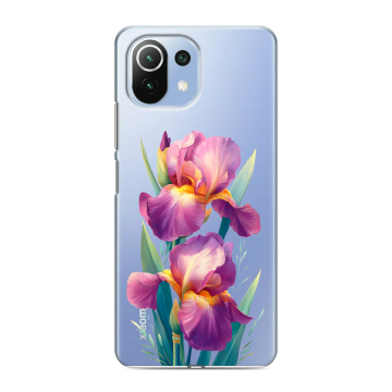 Силиконовый чехол на Xiaomi 11 Lite 5G NE с принтом Цветы орхидеи Силиконовый чехол на Xiaomi 11 Lite 5G NE с принтом Цветы орхидеи