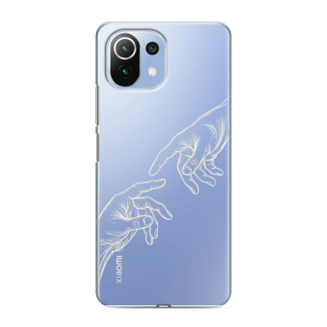 Силиконовый чехол на Xiaomi 11 Lite 5G NE с принтом Сотворение мира Силиконовый чехол на Xiaomi 11 Lite 5G NE с принтом Сотворение мира