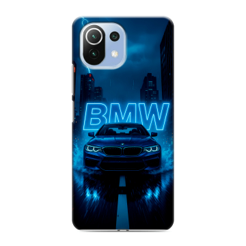 Силиконовый чехол на Xiaomi 11 Lite 5G NE с принтом BMW БМВ