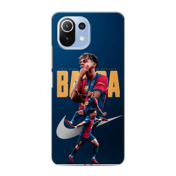 Силиконовый чехол на Xiaomi 11 Lite 5G NE с принтом Барселона Barca Yamal 