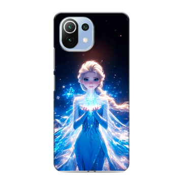 Силиконовый чехол на Xiaomi 11 Lite 5G NE с принтом Холодное сердце Frozen