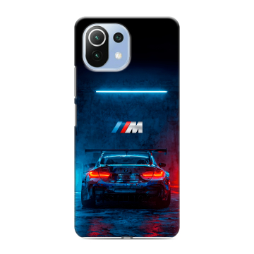 Силиконовый чехол на Xiaomi 11 Lite 5G NE с принтом BMW БМВ