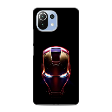 Силиконовый чехол на Xiaomi 11 Lite 5G NE с принтом IronMan Железный человек