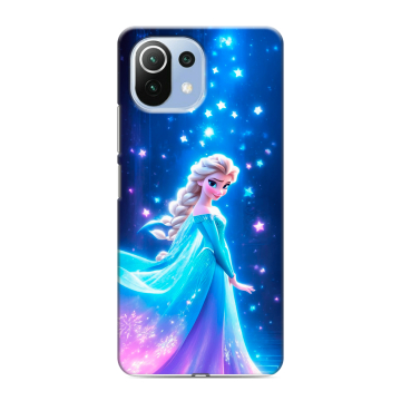 Силиконовый чехол на Xiaomi 11 Lite 5G NE с принтом Холодное сердце Frozen