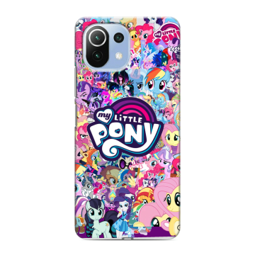 Силиконовый чехол на Xiaomi 11 Lite 5G NE с принтом My little pony Дружба чудо