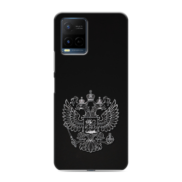 Силиконовый чехол на Vivo Y21 с принтом Герб России Силиконовый чехол на Vivo Y21 с принтом Герб России