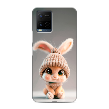Силиконовый чехол на Vivo Y21 с принтом Кролик Силиконовый чехол на Vivo Y21 с принтом Кролик