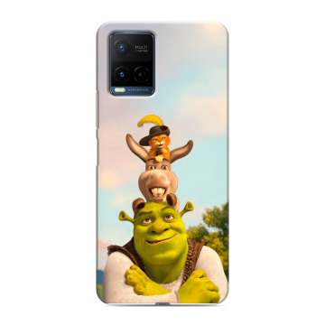 Силиконовый чехол на Vivo Y21 с принтом Шрек Shrek Силиконовый чехол на Vivo Y21 с принтом Шрек Shrek