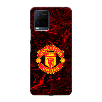 Силиконовый чехол на Vivo Y21 с принтом Manchester United Силиконовый чехол на Vivo Y21 с принтом Manchester United