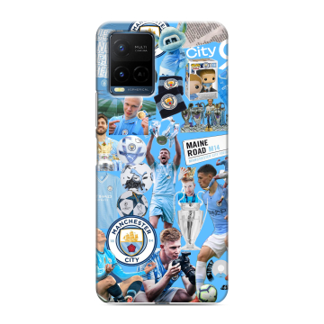 Силиконовый чехол на Vivo Y21 с принтом Man City Манчестер Сити Силиконовый чехол на Vivo Y21 с принтом Man City Манчестер Сити