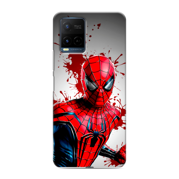 Силиконовый чехол на Vivo Y21 с принтом Spiderman Человек паук