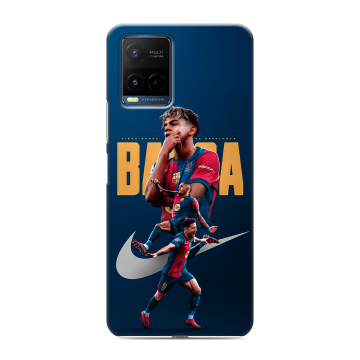 Силиконовый чехол на Vivo Y21 с принтом Барселона Barca Yamal 