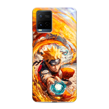 Силиконовый чехол на Vivo Y21 с принтом Аниме Наруто Naruto