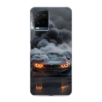 Силиконовый чехол на Vivo Y21 с принтом BMW БМВ Силиконовый чехол на Vivo Y21 с принтом BMW БМВ