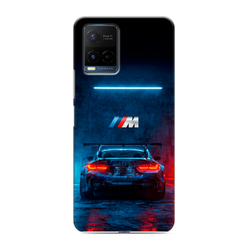 Силиконовый чехол на Vivo Y21 с принтом BMW БМВ
