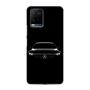Силиконовый чехол на Vivo Y21 с принтом Mercedes Мерседес