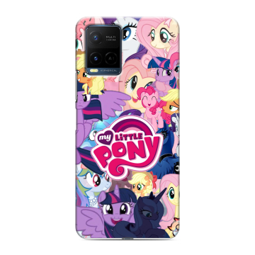 Силиконовый чехол на Vivo Y21 с принтом My little pony Дружба чудо Силиконовый чехол на Vivo Y21 с принтом My little pony Дружба чудо