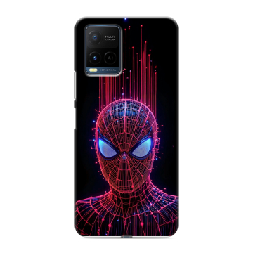 Силиконовый чехол на Vivo Y21 с принтом Spiderman Человек паук