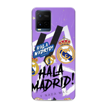 Силиконовый чехол на Vivo Y21 с принтом Real Madrid Реал Мадрид
