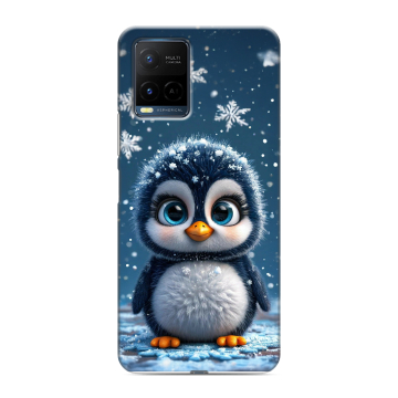 Силиконовый чехол на Vivo Y21 с принтом Новый год Силиконовый чехол на Vivo Y21 с принтом Новый год