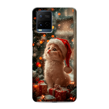 Силиконовый чехол на Vivo Y21 с принтом Новый год Силиконовый чехол на Vivo Y21 с принтом Новый год