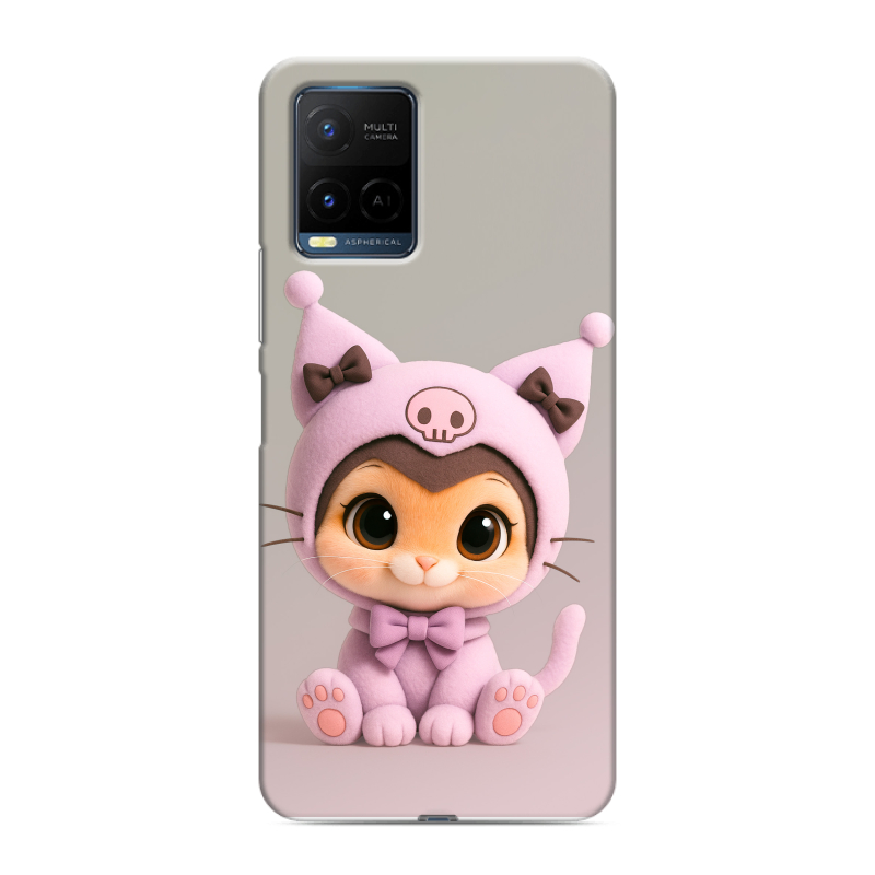 Силиконовый противоударный чехол на Vivo Y21 с принтом Куроми Kuromi Силиконовый противоударный чехол на Vivo Y21 с принтом Куроми Kuromi