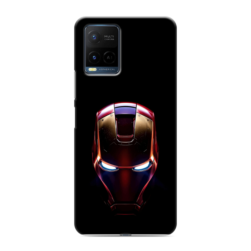 Силиконовый противоударный чехол на Vivo Y21 с принтом IronMan Железный человек Силиконовый противоударный чехол на Vivo Y21 с принтом IronMan Железный человек
