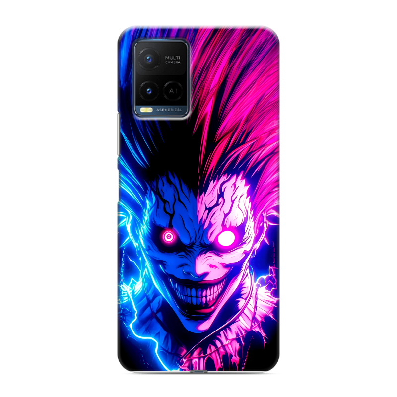 Силиконовый противоударный чехол на Vivo Y21 с принтом Death note Тетрадь смерти Силиконовый противоударный чехол на Vivo Y21 с принтом Death note Тетрадь смерти