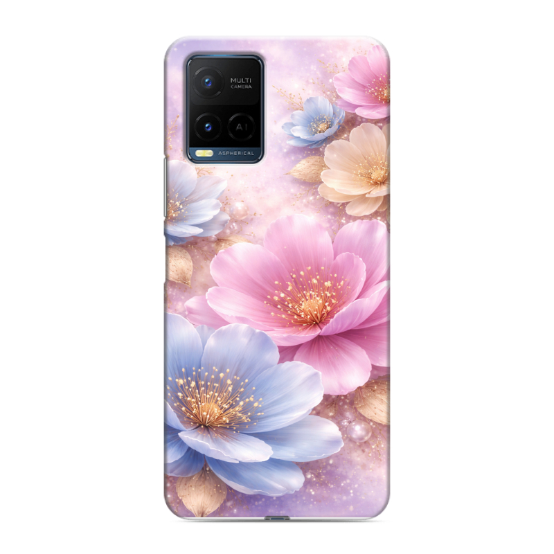Силиконовый чехол на Vivo Y21 с принтом женский Силиконовый чехол на Vivo Y21 с принтом женский
