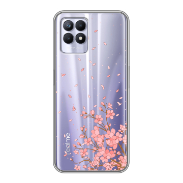 Силиконовый чехол на Realme 8i с принтом Ветка сакуры Силиконовый чехол на Realme 8i с принтом Ветка сакуры