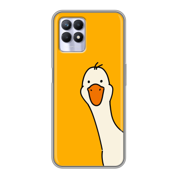 Силиконовый чехол на Realme 8i с принтом Утка Силиконовый чехол на Realme 8i с принтом Утка
