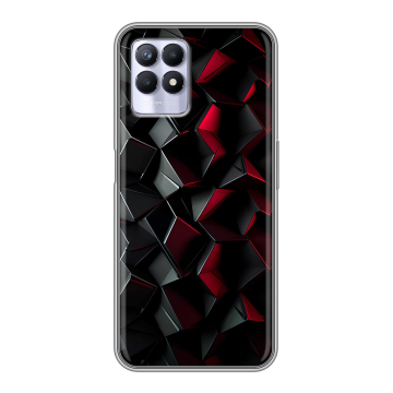 Силиконовый чехол на Realme 8i с принтом Абстракция Силиконовый чехол на Realme 8i с принтом Абстракция