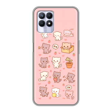 Силиконовый чехол на Realme 8i с принтом Hello Kitty Хелоу Кити Силиконовый чехол на Realme 8i с принтом Hello Kitty Хелоу Кити