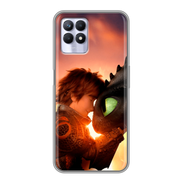 Силиконовый чехол на Realme 8i с принтом Как приручить дракона Силиконовый чехол на Realme 8i с принтом Как приручить дракона