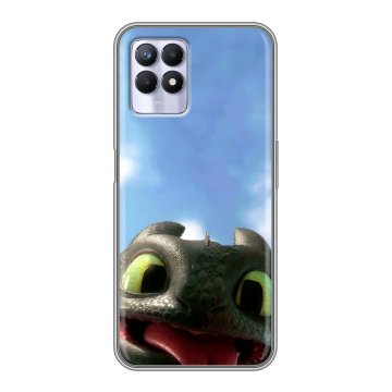 Силиконовый чехол на Realme 8i с принтом Как приручить дракона Силиконовый чехол на Realme 8i с принтом Как приручить дракона