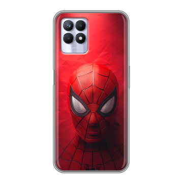 Силиконовый чехол на Realme 8i с принтом Spiderman Человек паук Силиконовый чехол на Realme 8i с принтом Spiderman Человек паук
