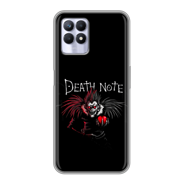 Силиконовый чехол на Realme 8i с принтом Death note Тетрадь смерти Силиконовый чехол на Realme 8i с принтом Death note Тетрадь смерти