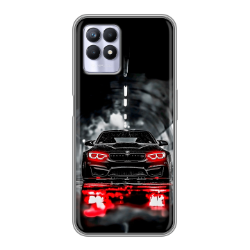 Силиконовый чехол на Realme 8i с принтом BMW БМВ Силиконовый чехол на Realme 8i с принтом BMW БМВ