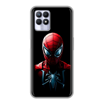 Силиконовый чехол на Realme 8i с принтом Spiderman Человек паук