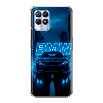 Силиконовый чехол на Realme 8i с принтом BMW БМВ Силиконовый чехол на Realme 8i с принтом BMW БМВ