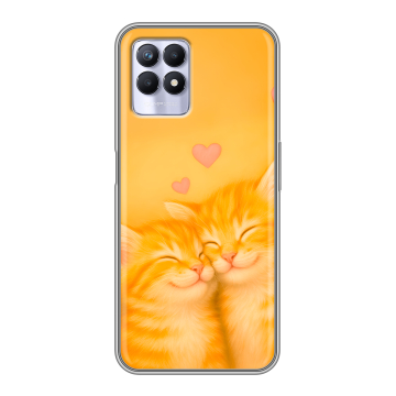 Силиконовый чехол на Realme 8i с принтом Милые котята Силиконовый чехол на Realme 8i с принтом Милые котята