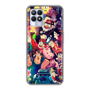 Силиконовый чехол на Realme 8i с принтом Gravity Falls Гравити Фолз Силиконовый чехол на Realme 8i с принтом Gravity Falls Гравити Фолз