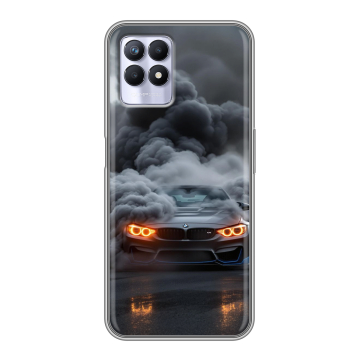 Силиконовый чехол на Realme 8i с принтом BMW БМВ Силиконовый чехол на Realme 8i с принтом BMW БМВ