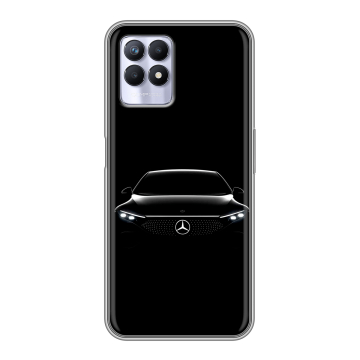 Силиконовый чехол на Realme 8i с принтом Mercedes Мерседес Силиконовый чехол на Realme 8i с принтом Mercedes Мерседес