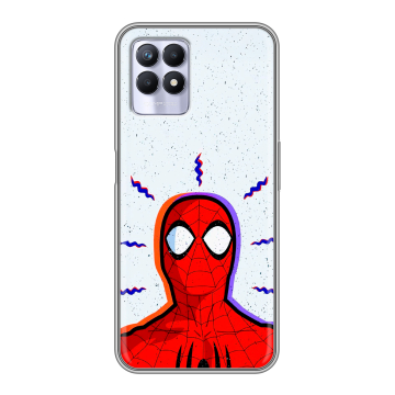 Силиконовый чехол на Realme 8i с принтом Spiderman Человек паук Силиконовый чехол на Realme 8i с принтом Spiderman Человек паук
