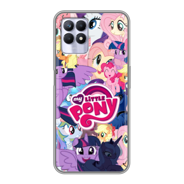 Силиконовый чехол на Realme 8i с принтом My little pony Дружба чудо Силиконовый чехол на Realme 8i с принтом My little pony Дружба чудо