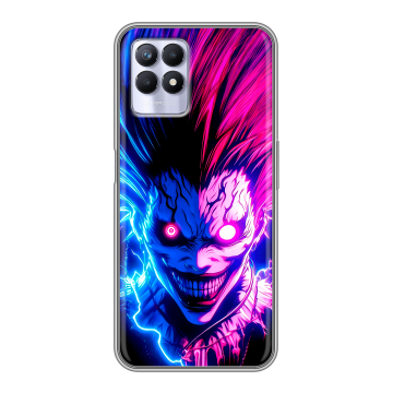 Силиконовый чехол на Realme 8i с принтом Death note Тетрадь смерти Силиконовый чехол на Realme 8i с принтом Death note Тетрадь смерти